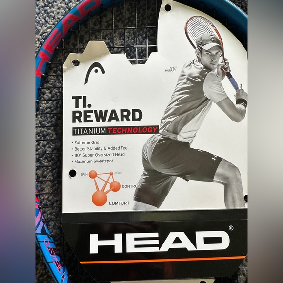 Brand New HEAD Ti. Reward Tennis Racket Pre-Strung Light Balance 27 Inch Racquet - Picture 2 of 5
